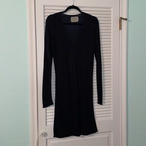 Lars Andersson silk & cashmere sweater dress Navy